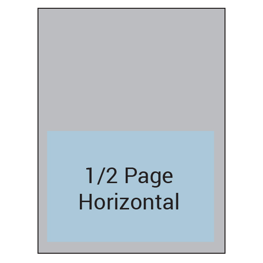 1/2 Page Horizontal 