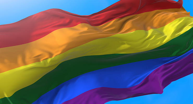 LGBTQ+ pride flag
