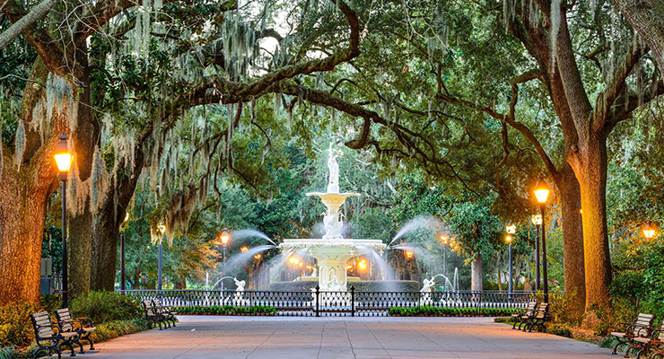 Fountain in Savannah, GA