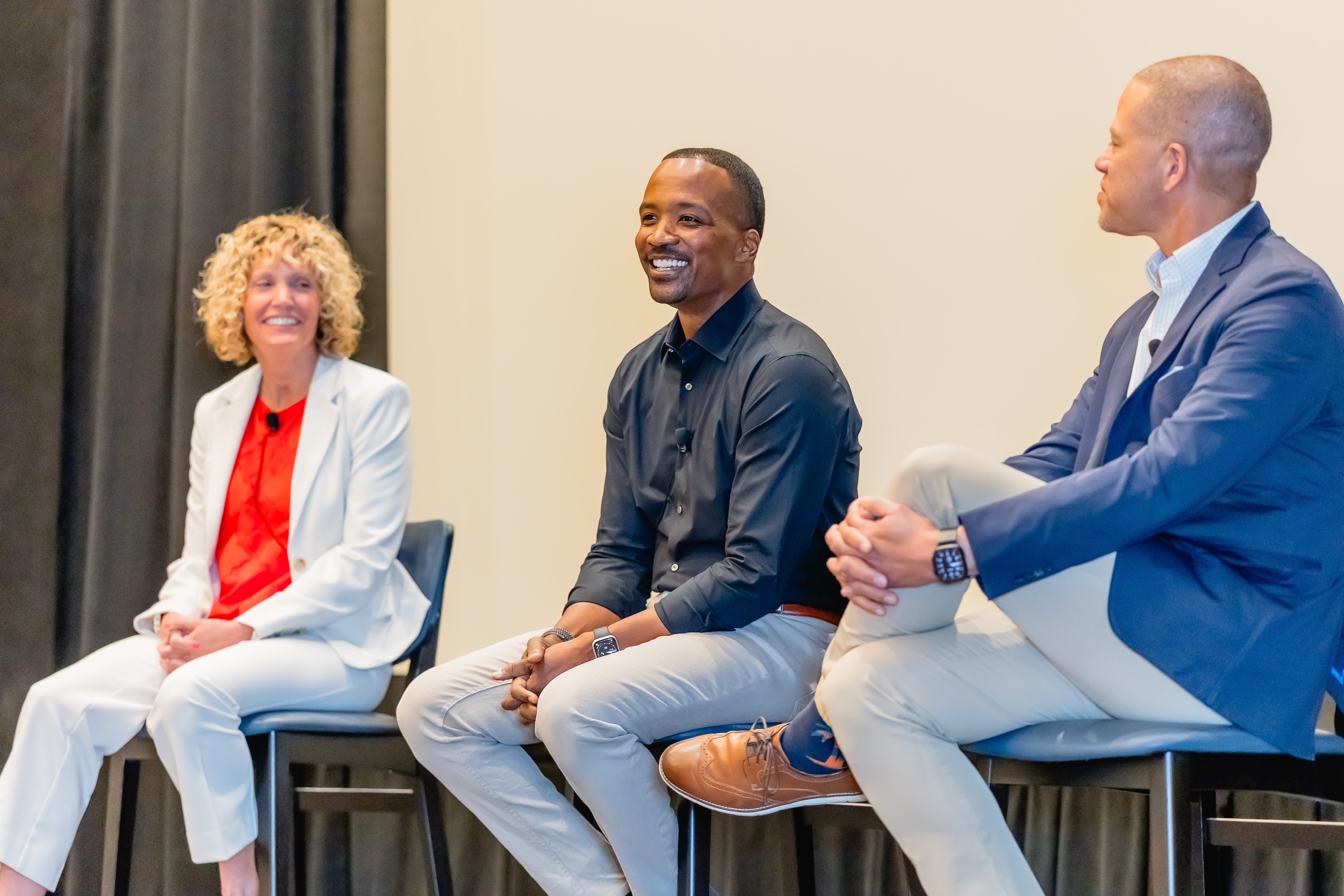 Panel discussion on stage