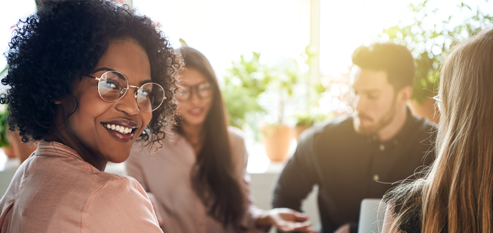 Diverse professionals