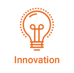 Innovation icon: lightbulb